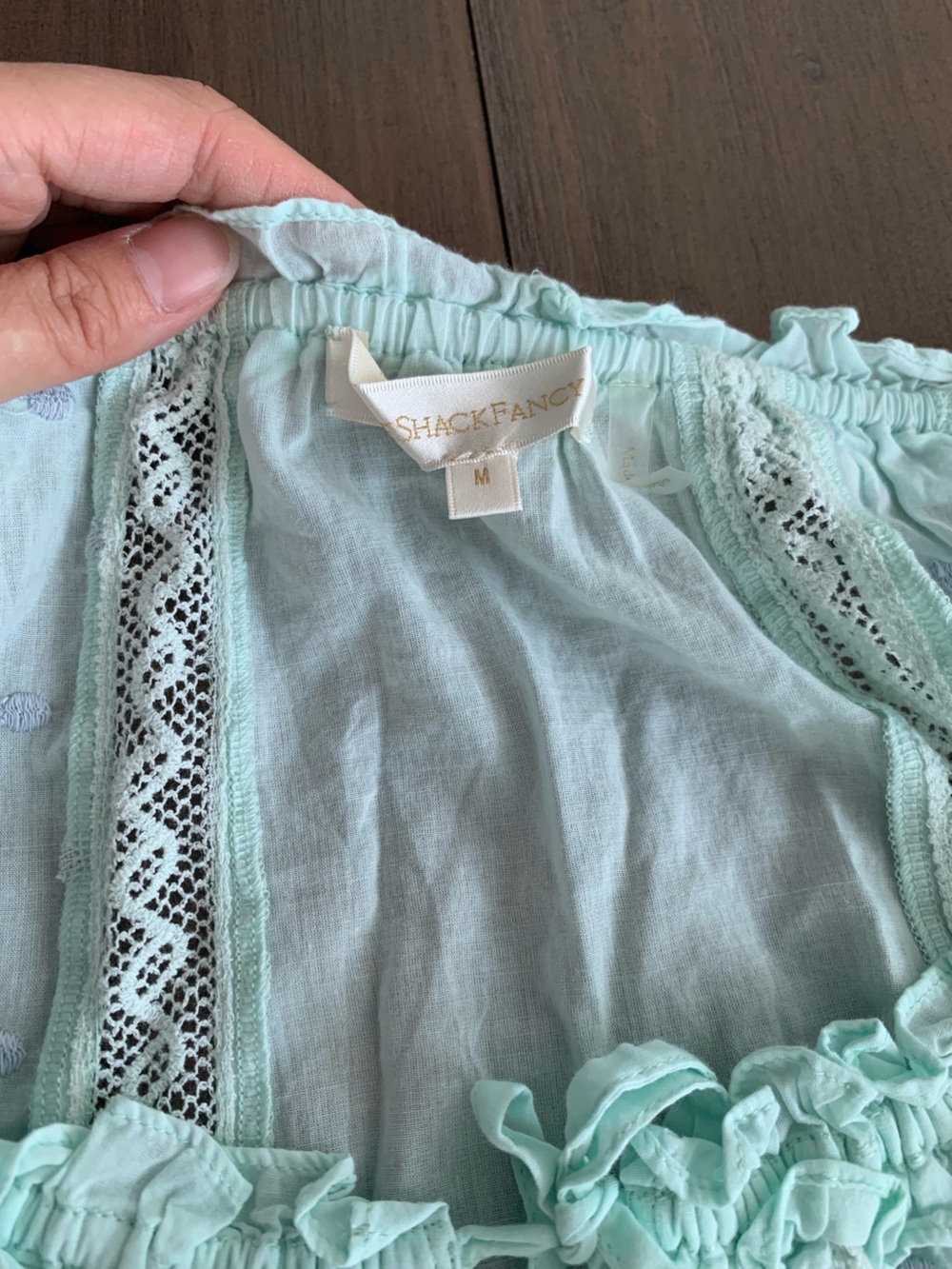 LoveShackFancy Odina top in sea foam - Picture 7 of 9